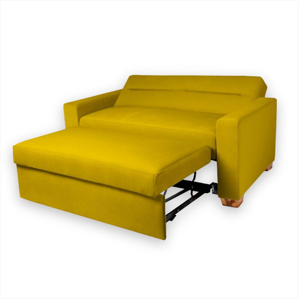 Sofa Cama Orquidea Herraje Aleman Mostaza img #3
