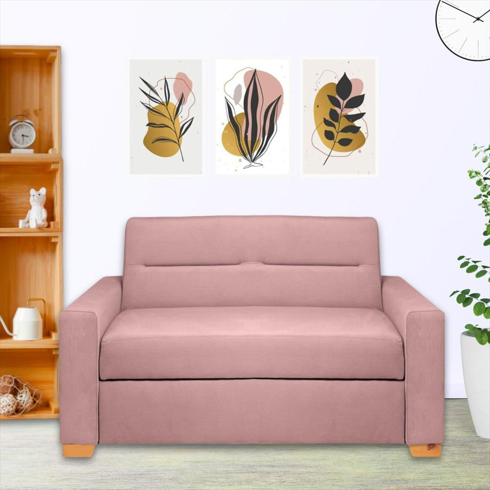 Sofa Cama Orquidea Herraje Aleman Rosado img #2
