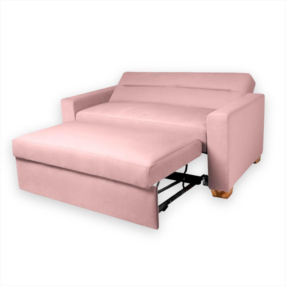 Sofa Cama Orquidea Herraje Aleman Rosado img #3