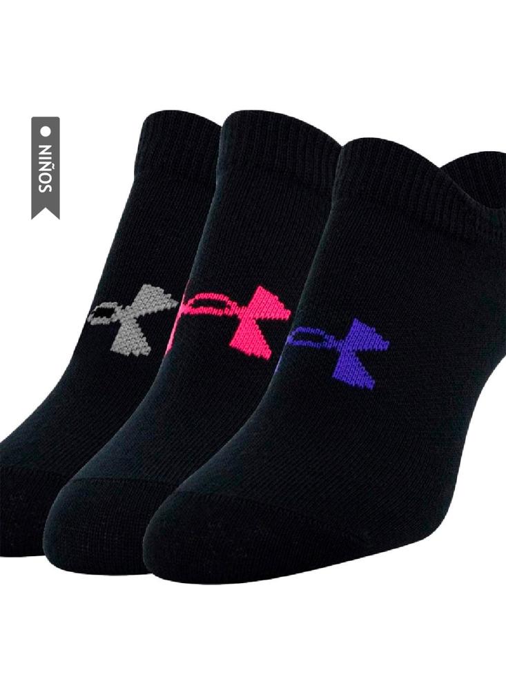 Medias Under Armour Girl´S Essential Niñas Tripack Negro img #2