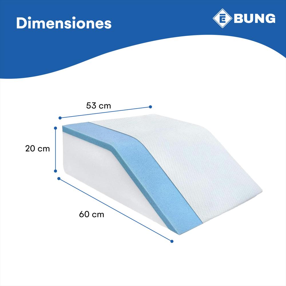 Almohada Cojin Para Elevar Piernas Memory Foam Ortopedica img #3