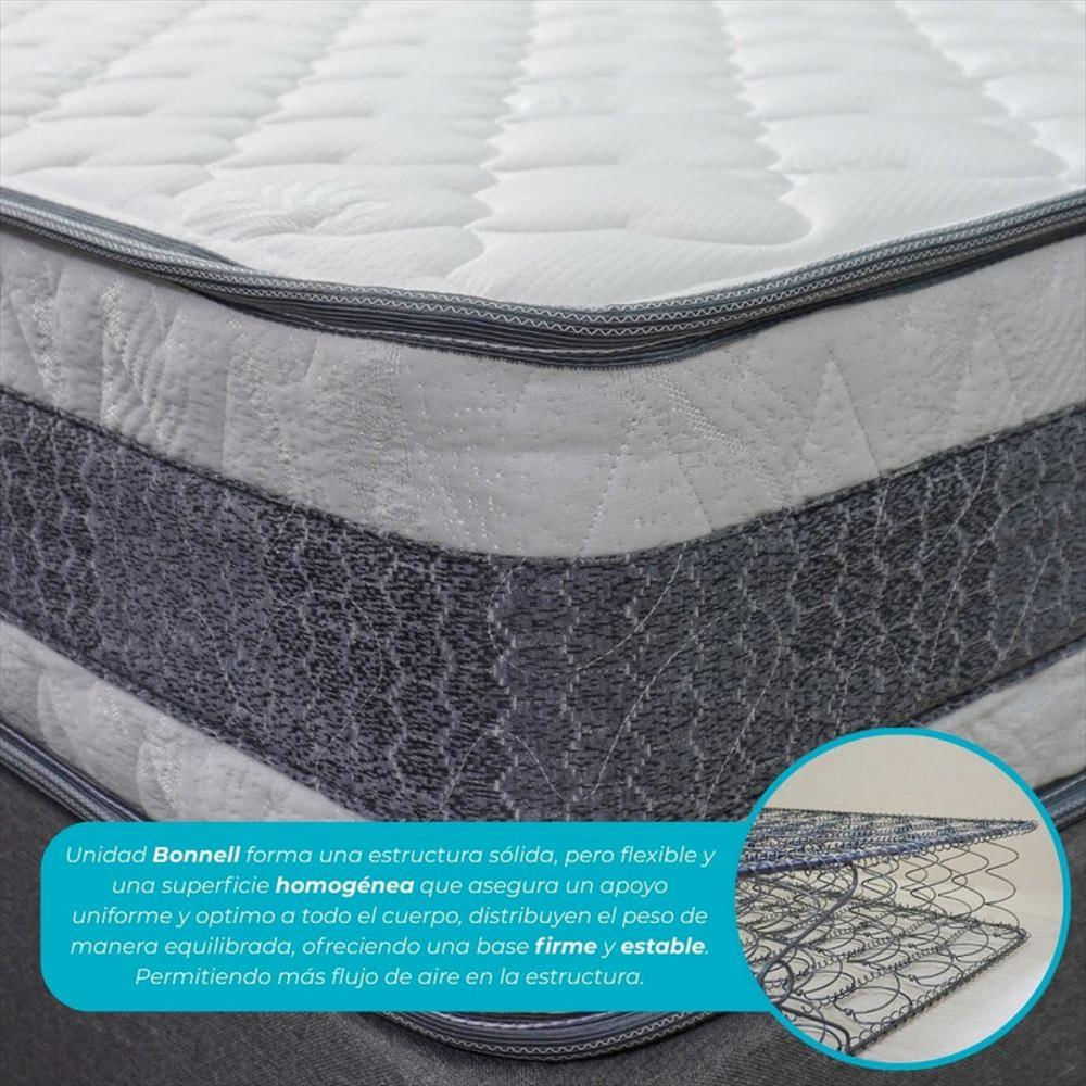 Colchón Marca Vonnel Queen (160 X 190 Cm ) Resortado Termocasata Plus img #3