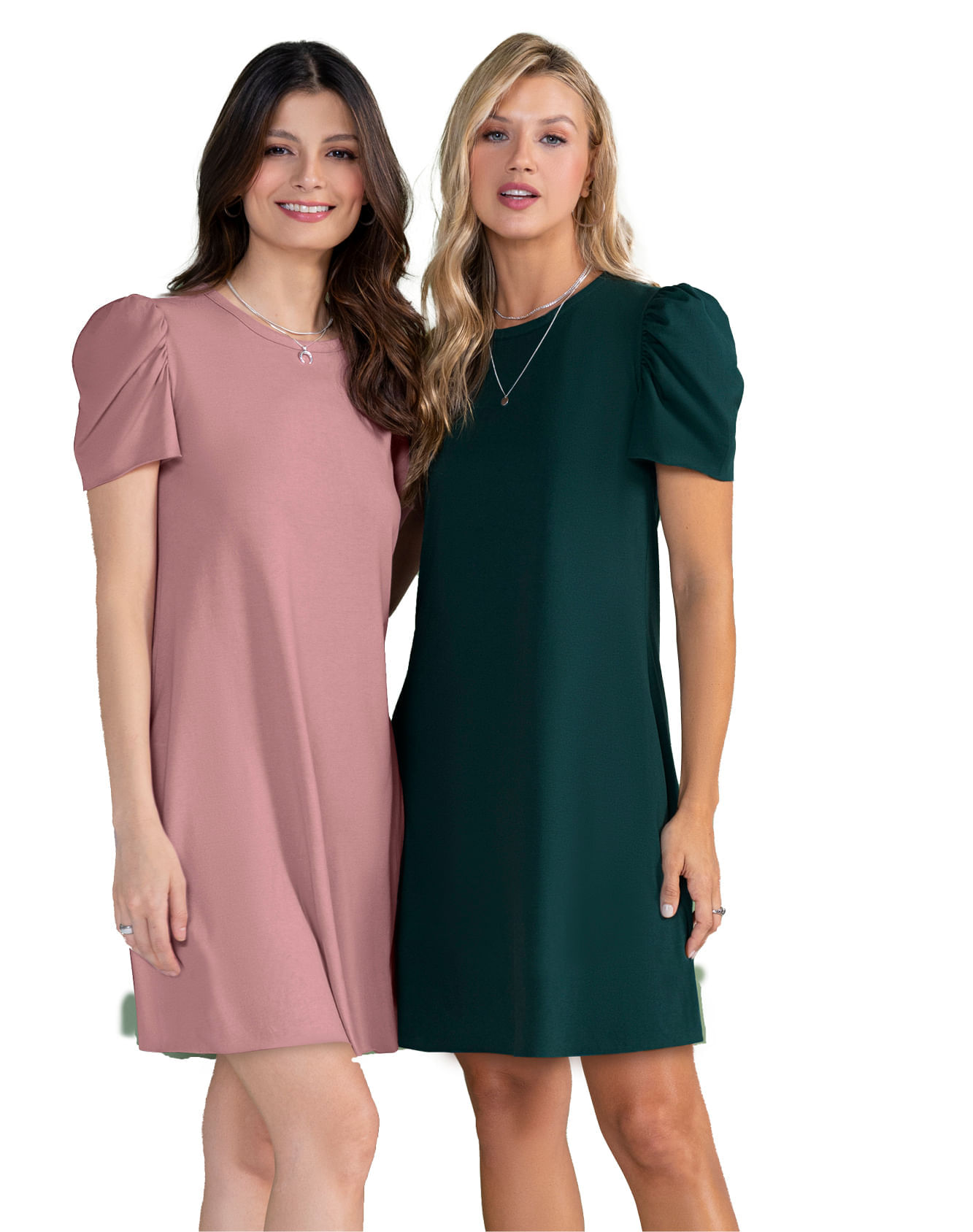 Vestido Corto Verde Botella Rutta 3772