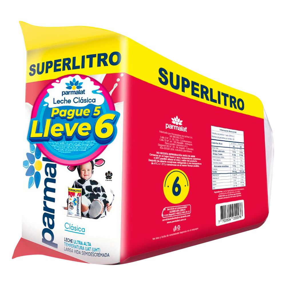 Leche PARMALAT OF Clasica PAG 5 LLEV 6 (5500  ml) img #2