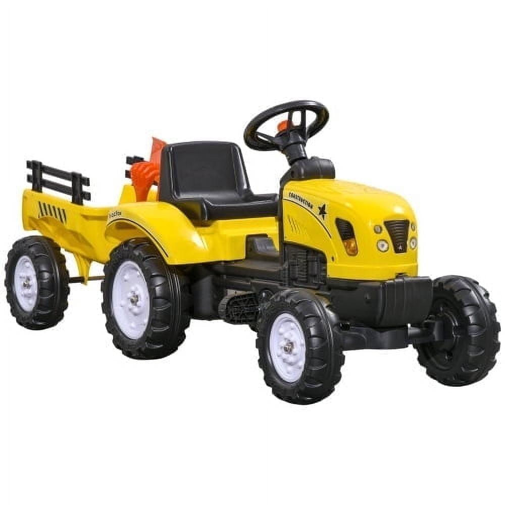 Tractor Montable Aosom De Pedal Con Remolque Trasero Pala Y img #1
