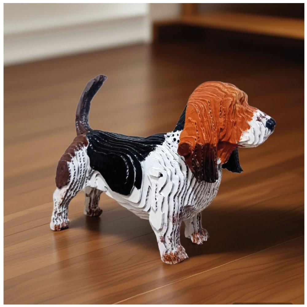 Perro Decorativo Basset Hound En Cartón img #1