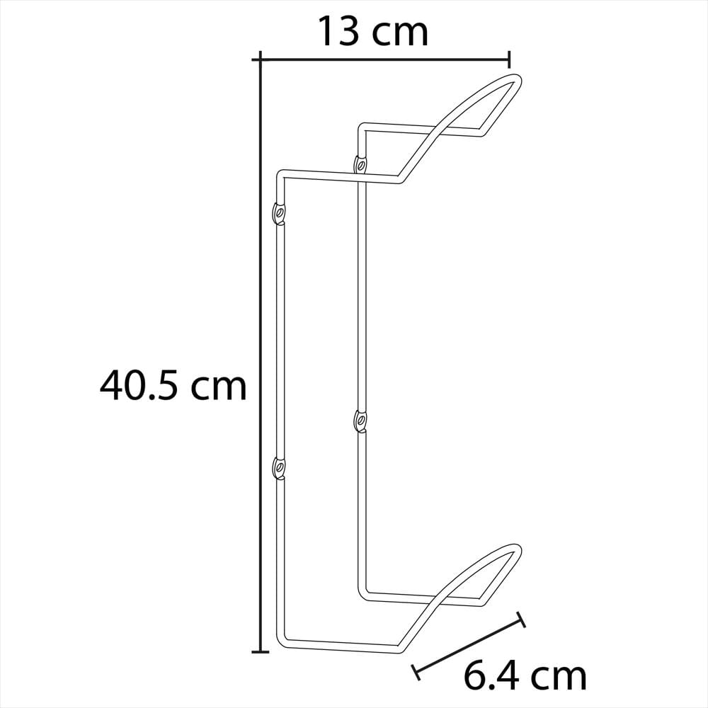 Soporte Para 2 Cascos Plastificado Negro img #4