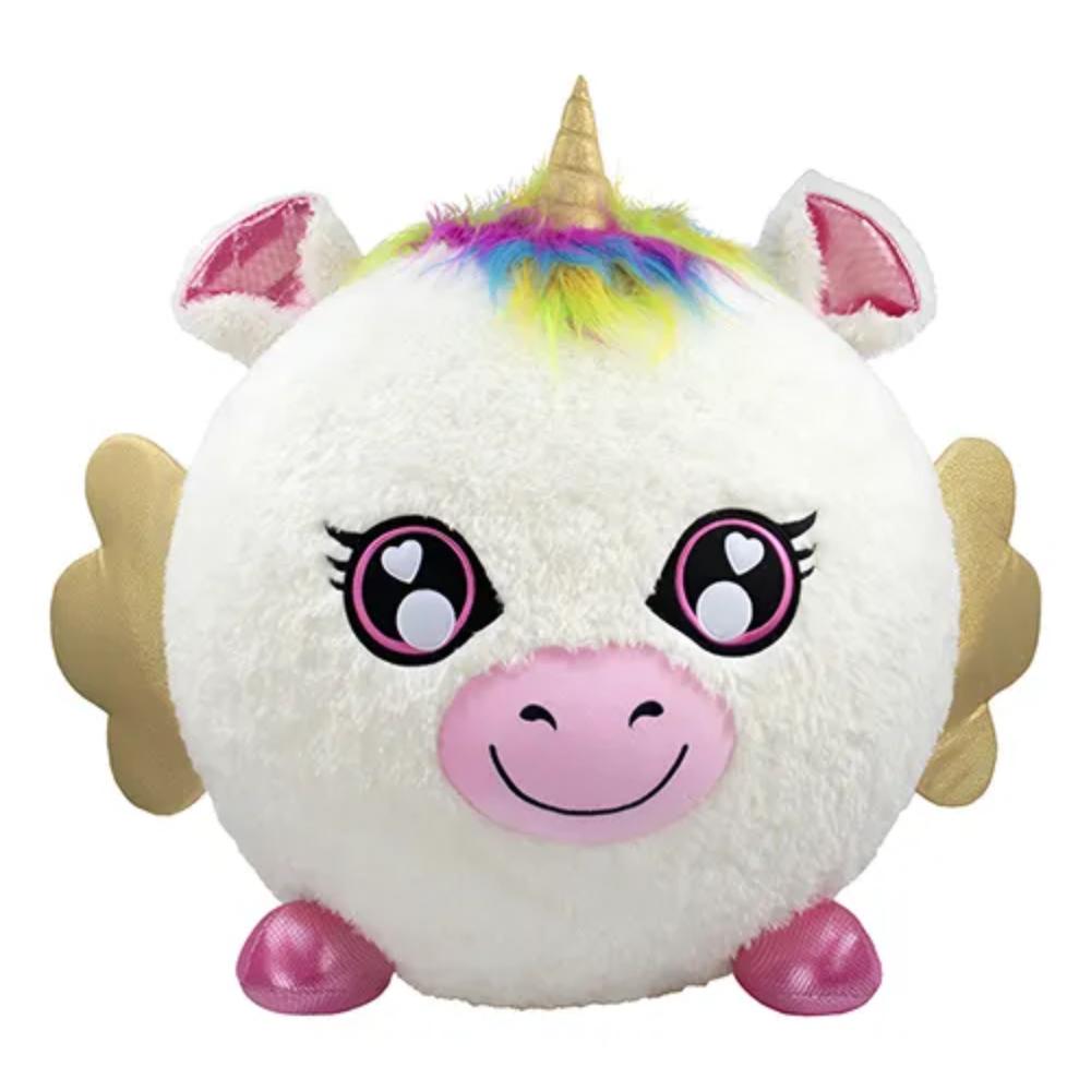 Peluche Inflable Biggies Unicornio Blanco Suave Hipoalergénico img #1