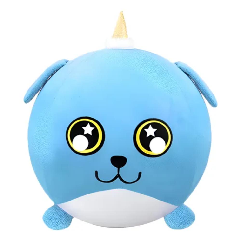 Peluche Inflable Biggies Perro Azul Suave Hipoalergénico img #1