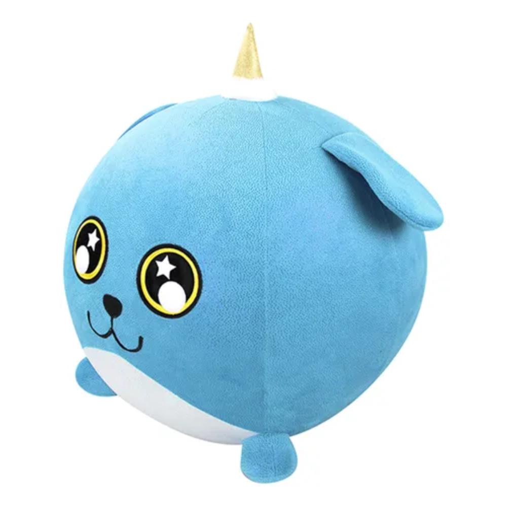 Peluche Inflable Biggies Perro Azul Suave Hipoalergénico img #2