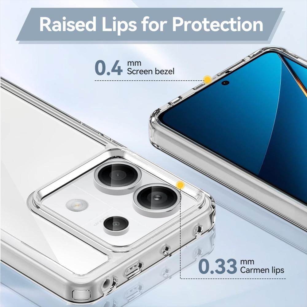 Funda Rígida Transparente Antichoque Para Xiaomi Poco X6 img #2