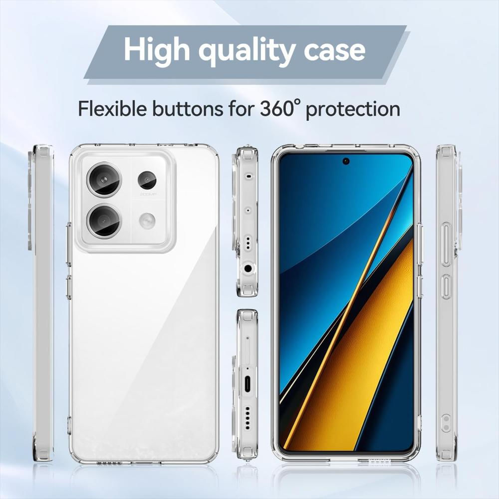Funda Rígida Transparente Antichoque Para Xiaomi Poco X6 img #4