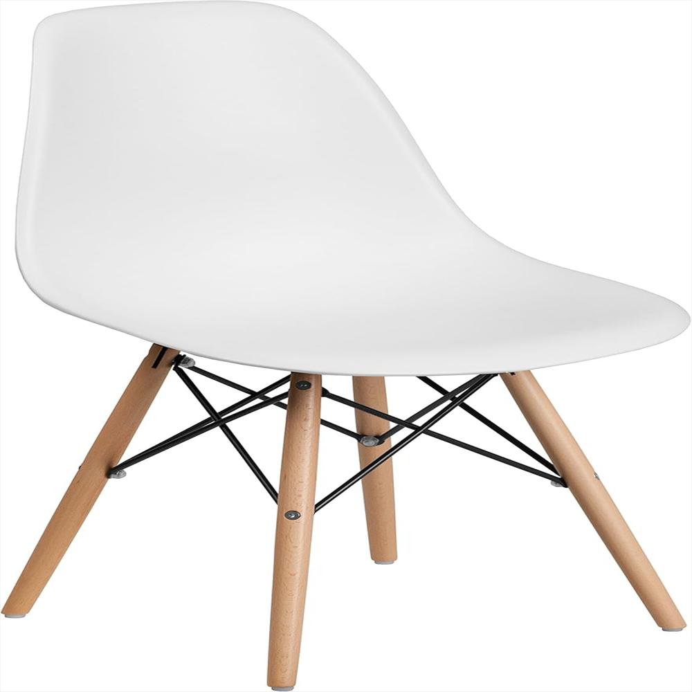 Comedor Redondo Cy02 Color Madera + 4 Sillas Color Blanco img #3