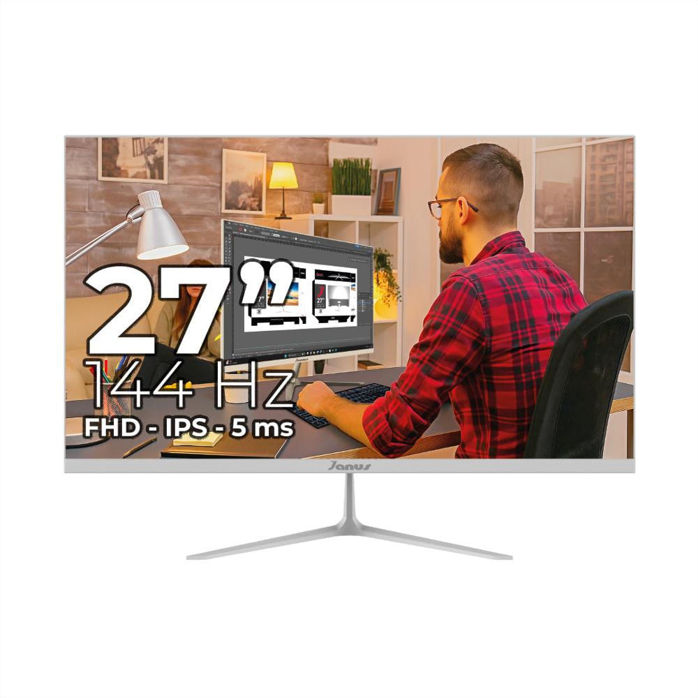 Monitor Blanco 27 Pulgadas Ips 144Hz Full Hd Parlantes Integrados Monitor Blanco 27 Pulgadas Ips 144Hz Full Hd Parlantes Integrados