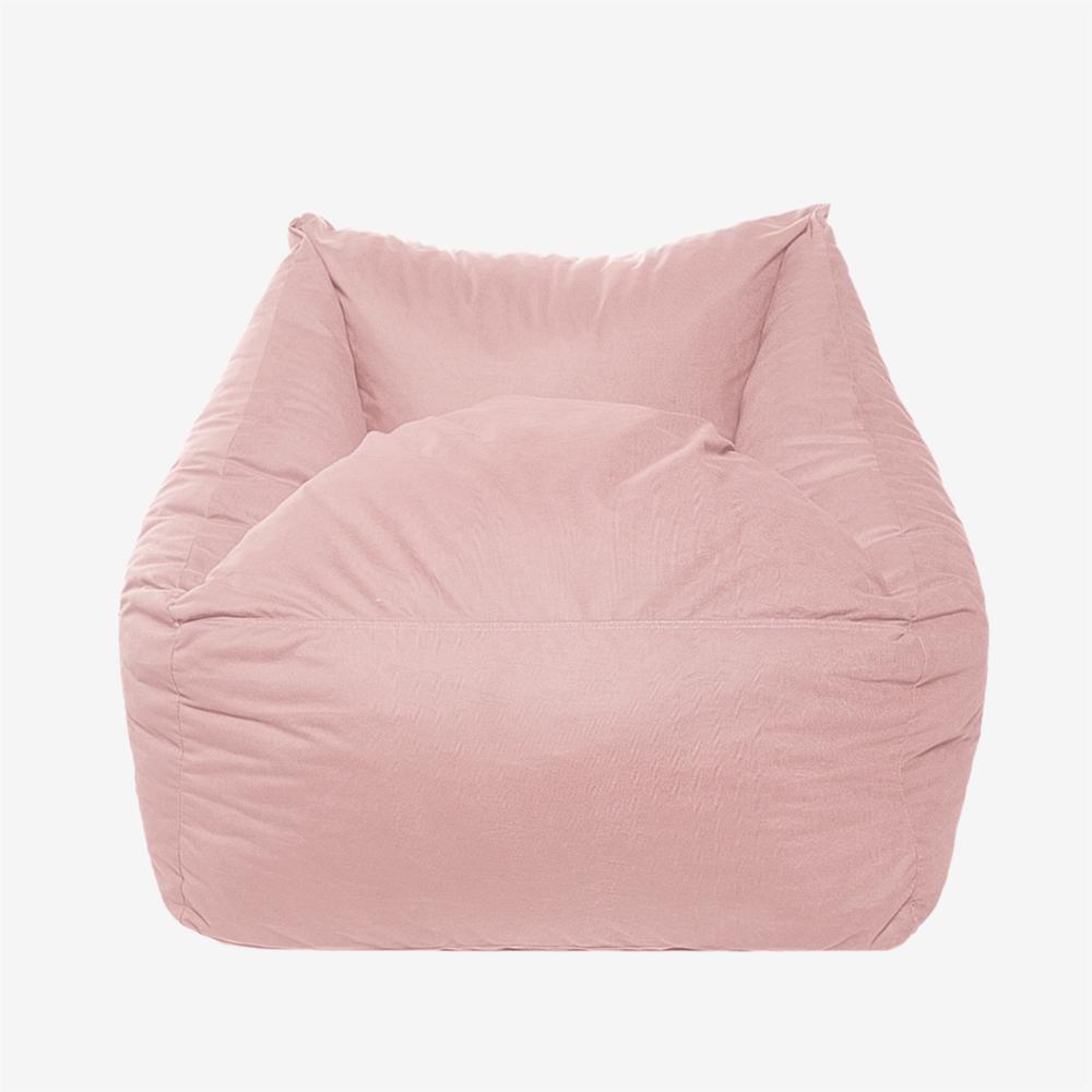 Sillón Puff Kubox En Microfibra Rosa img #1