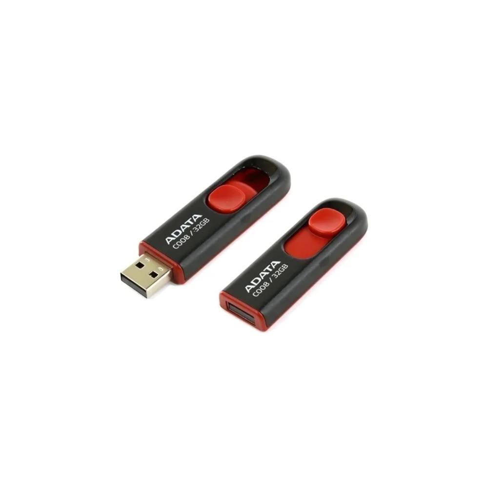 Memoria Usb Adata 2.0 C008 Retráctil 32Gb Negra img #2