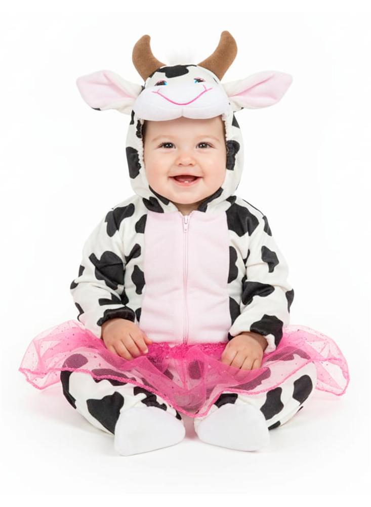 Disfraz Bebe Vaca Con Tutú Rosa img #1
