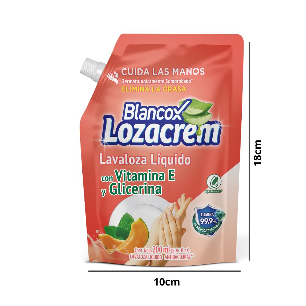Lavaloza LOZA CREM Líquido Vitamina E Glicerina (200  ml) img #2