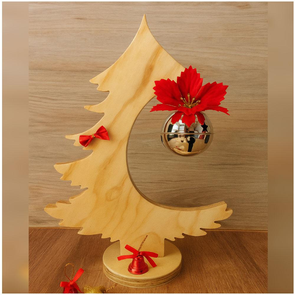 Árbol Decorativo En Tríplex Con Adornos Rojos img #1