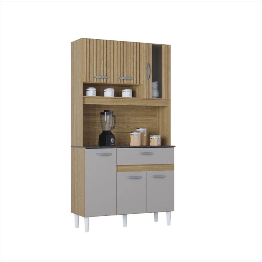 Alacena Auxiliar Para Cocina Coral 6P / Marrón img #1