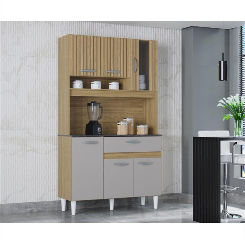 Alacena Auxiliar Para Cocina Coral 6P / Marrón img #2