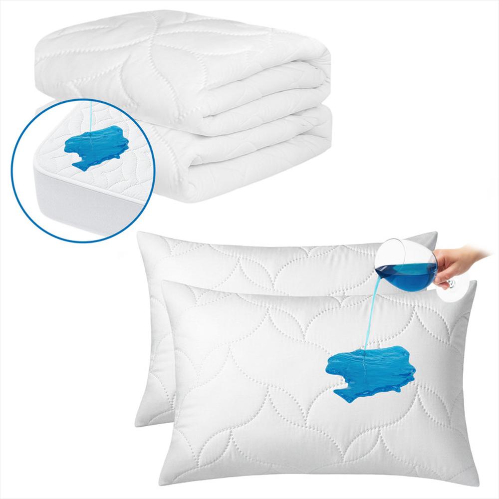 Combo Cama Sencilla: Cubrecolchón + 2 Protectores Almohada img #1