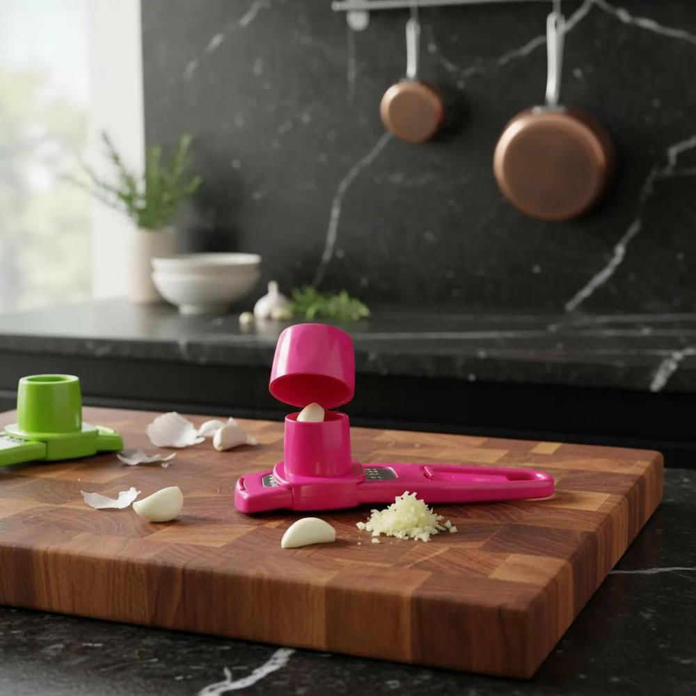 Rallador De Ajo Multifuncional Fucsia img #1