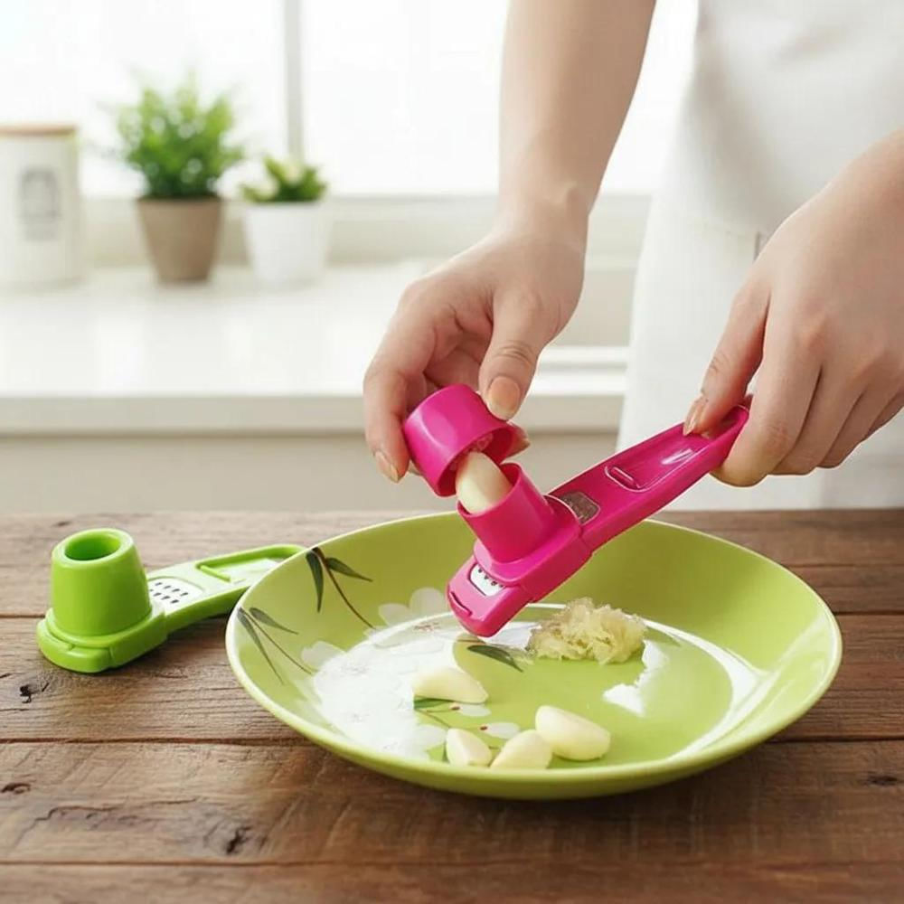 Rallador De Ajo Multifuncional Fucsia img #2