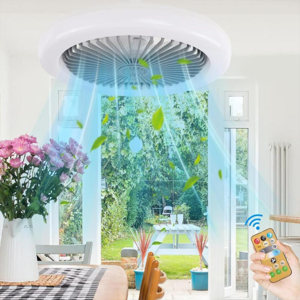 Ventilador De Techo Aire Luz Led Con Control 2 En 1 img #2