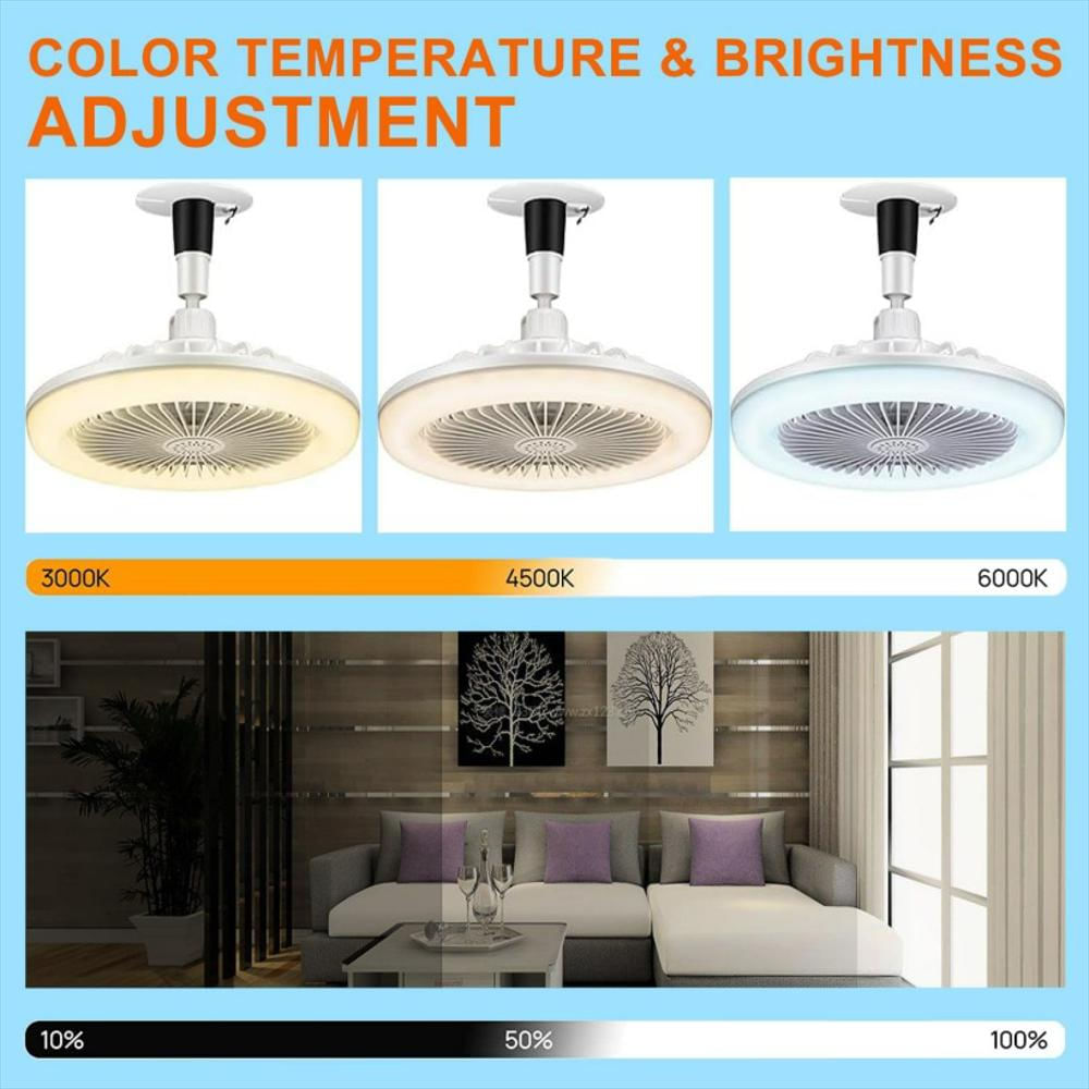 Ventilador De Techo Aire Luz Led Con Control 2 En 1 img #3