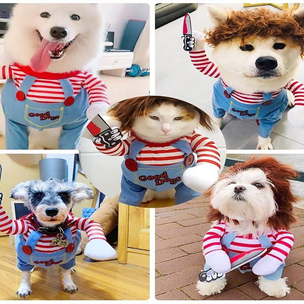 Disfraz Chucky Para Perros Y Gatos Halloween img #2