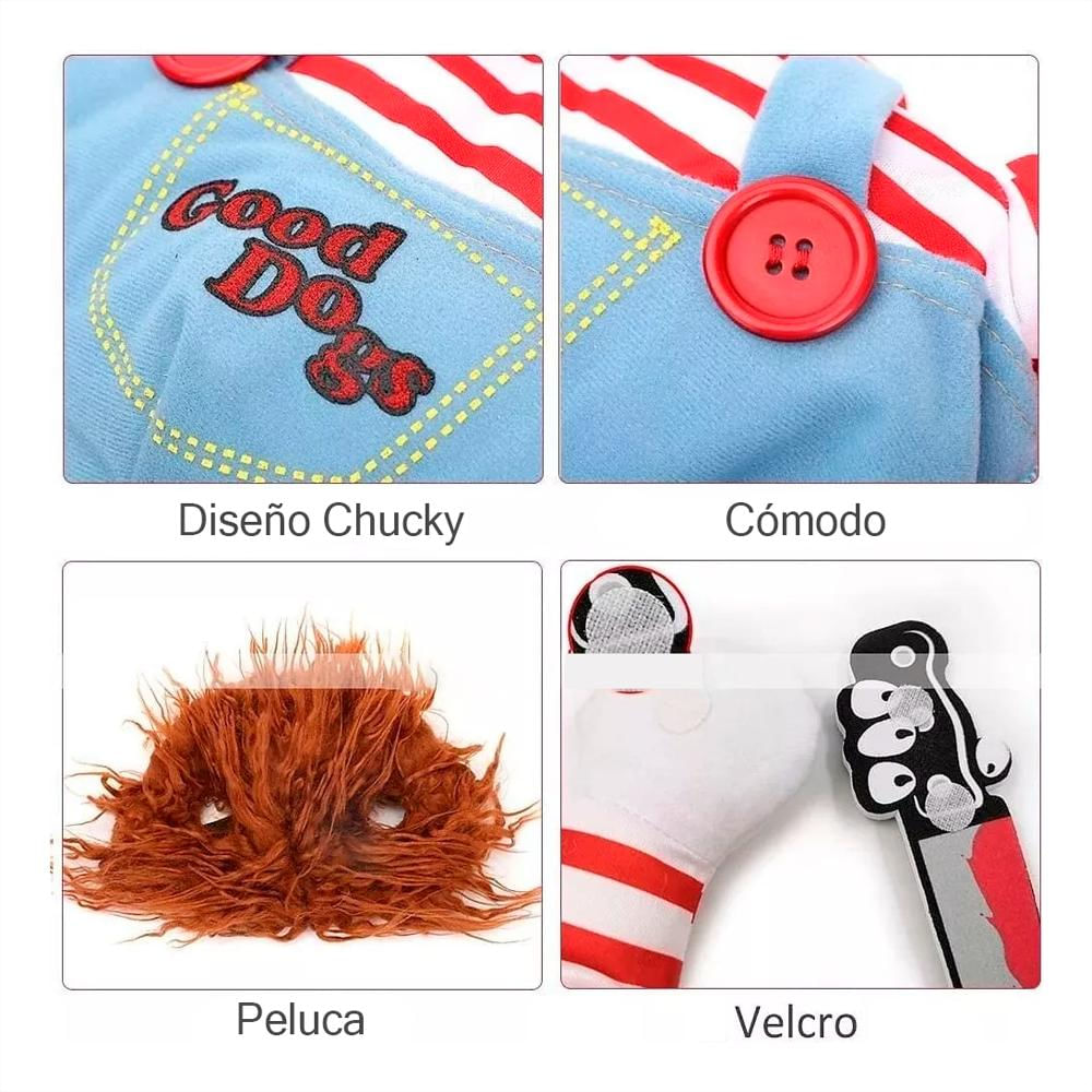 Disfraz Chucky Para Perros Y Gatos Halloween img #3