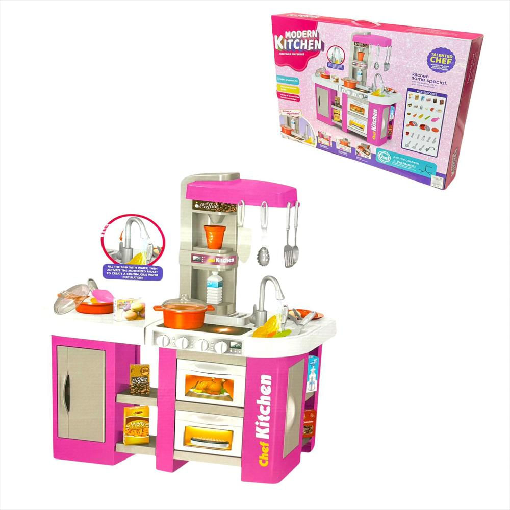 Cocina Infantil Con Agua Real Y 53 Accesorios img #1