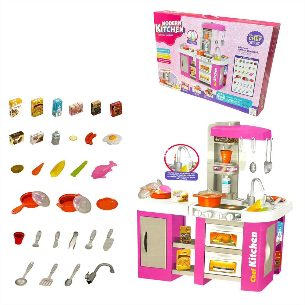 Cocina Infantil Con Agua Real Y 53 Accesorios img #2