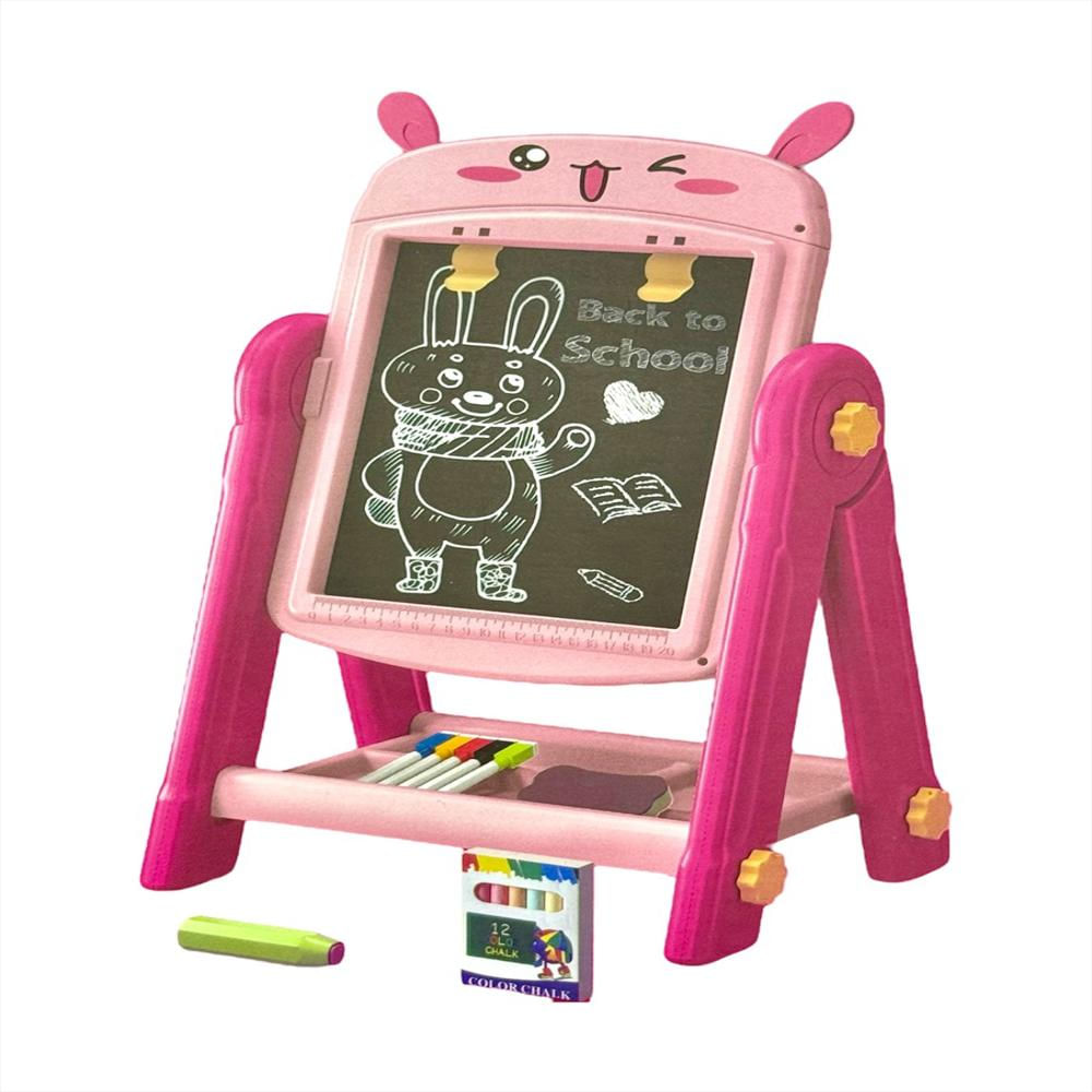 Tablero 2 En 1 Color Didáctico Magnético Para Niñas Rosa img #1