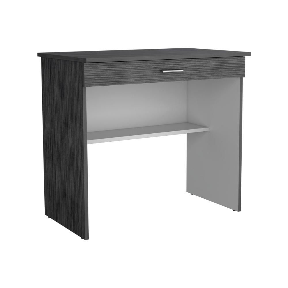 Escritorio 80 Cajon, Roble Gris Y Blanco img #4