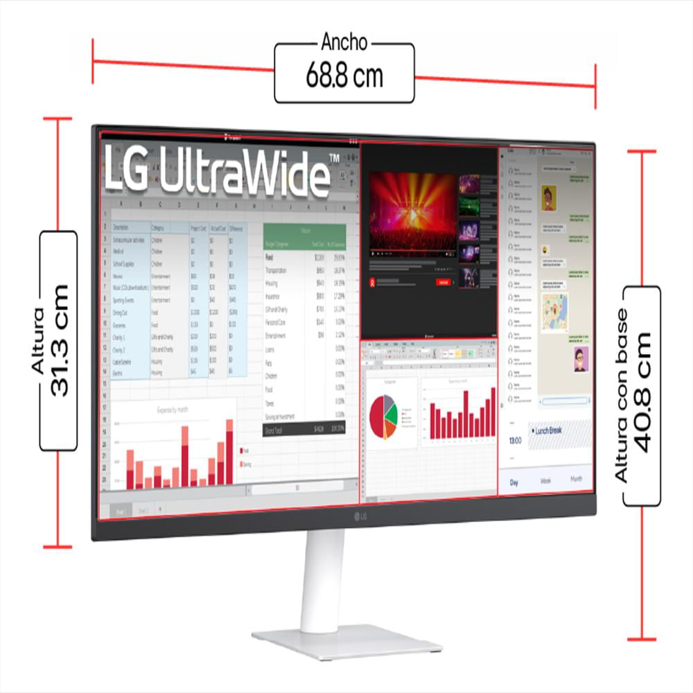 Monitor Lg 29 Pulgadas 29U531a Ultrawide Wfhd Plano Blanco img #3