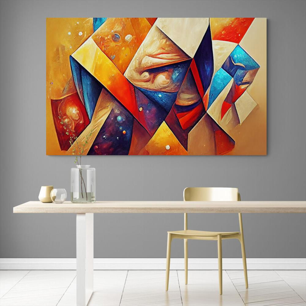 Cuadro En Lienzo Para Comedor Abstracto Colores 230 150X85cm img #1