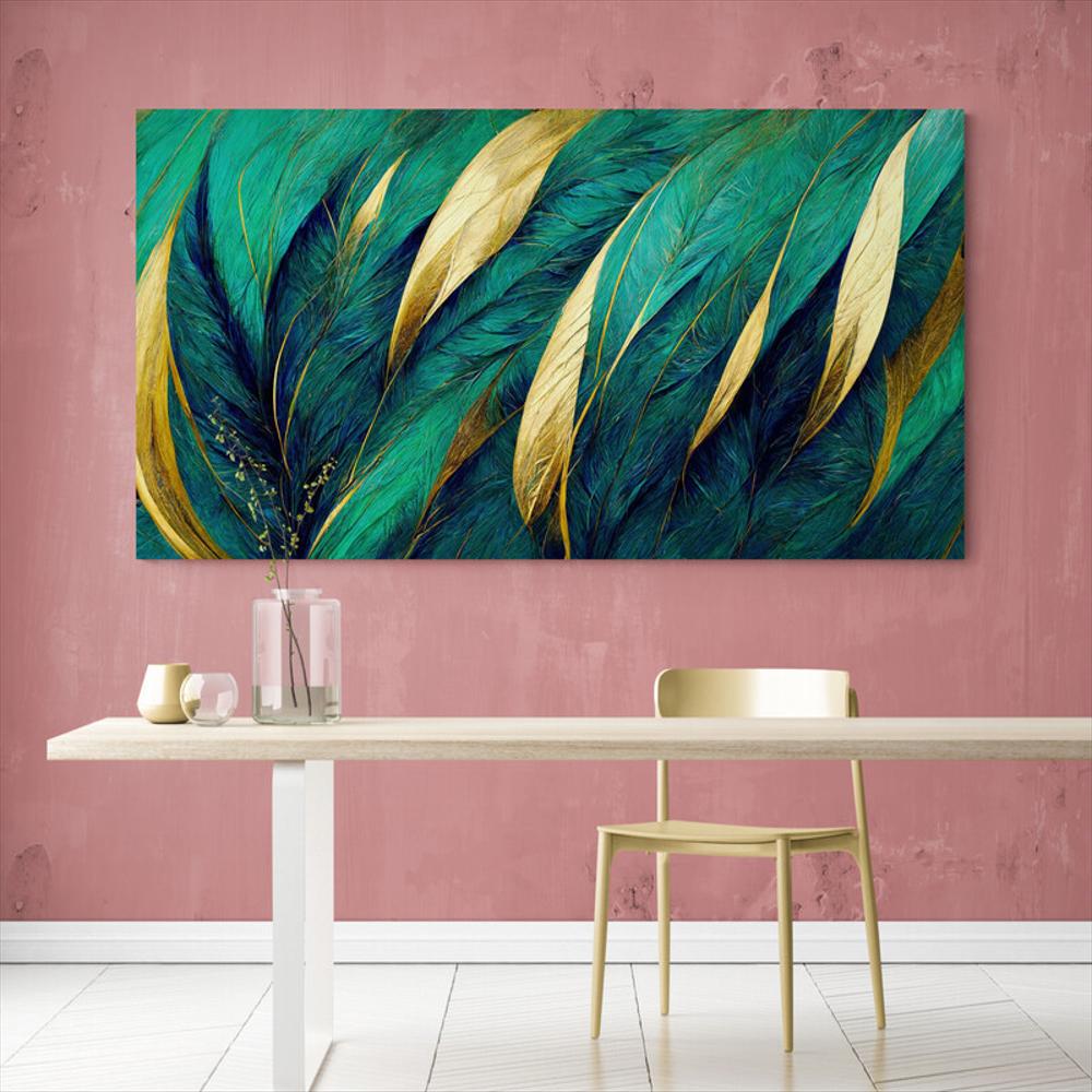 Cuadro En Lienzo Para Comedor Abstracto Colores 237 150X70cm img #1