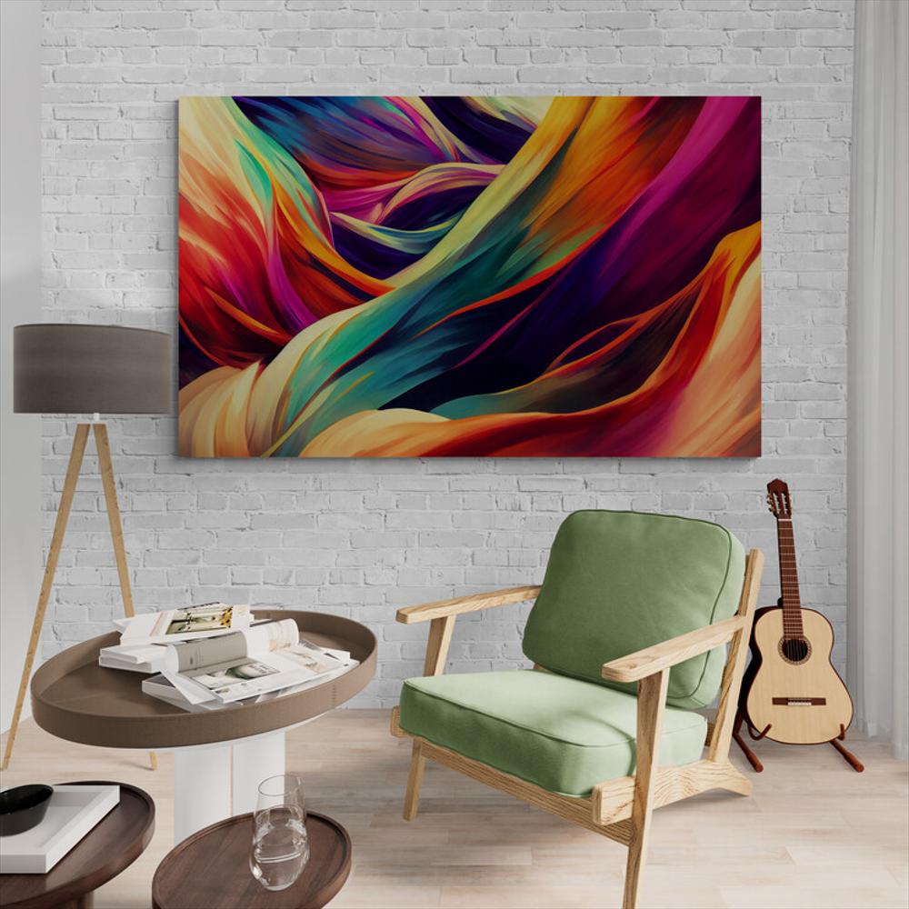 Cuadro Lizo Habitaciones Abstracto Colores 240 150X100cm img #1