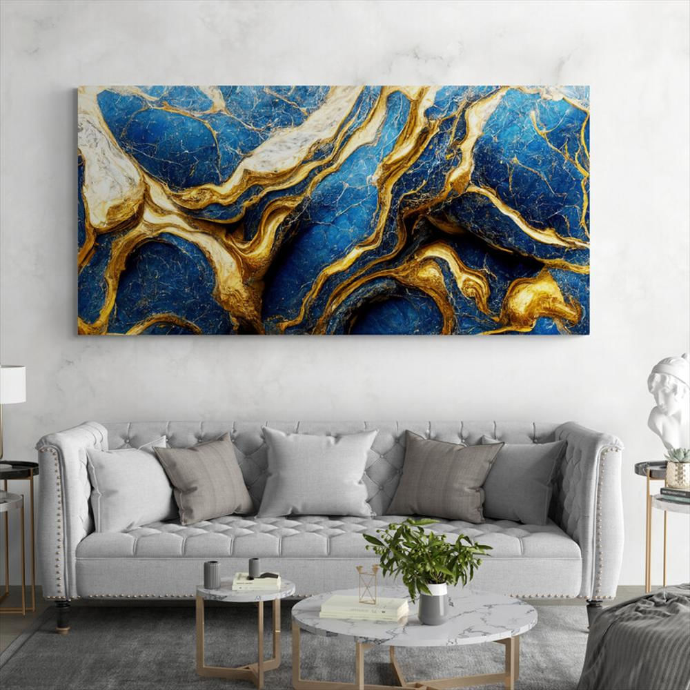 Cuadro Lizo Moderno Salas Abstracto Colores 233 100X50cm img #1
