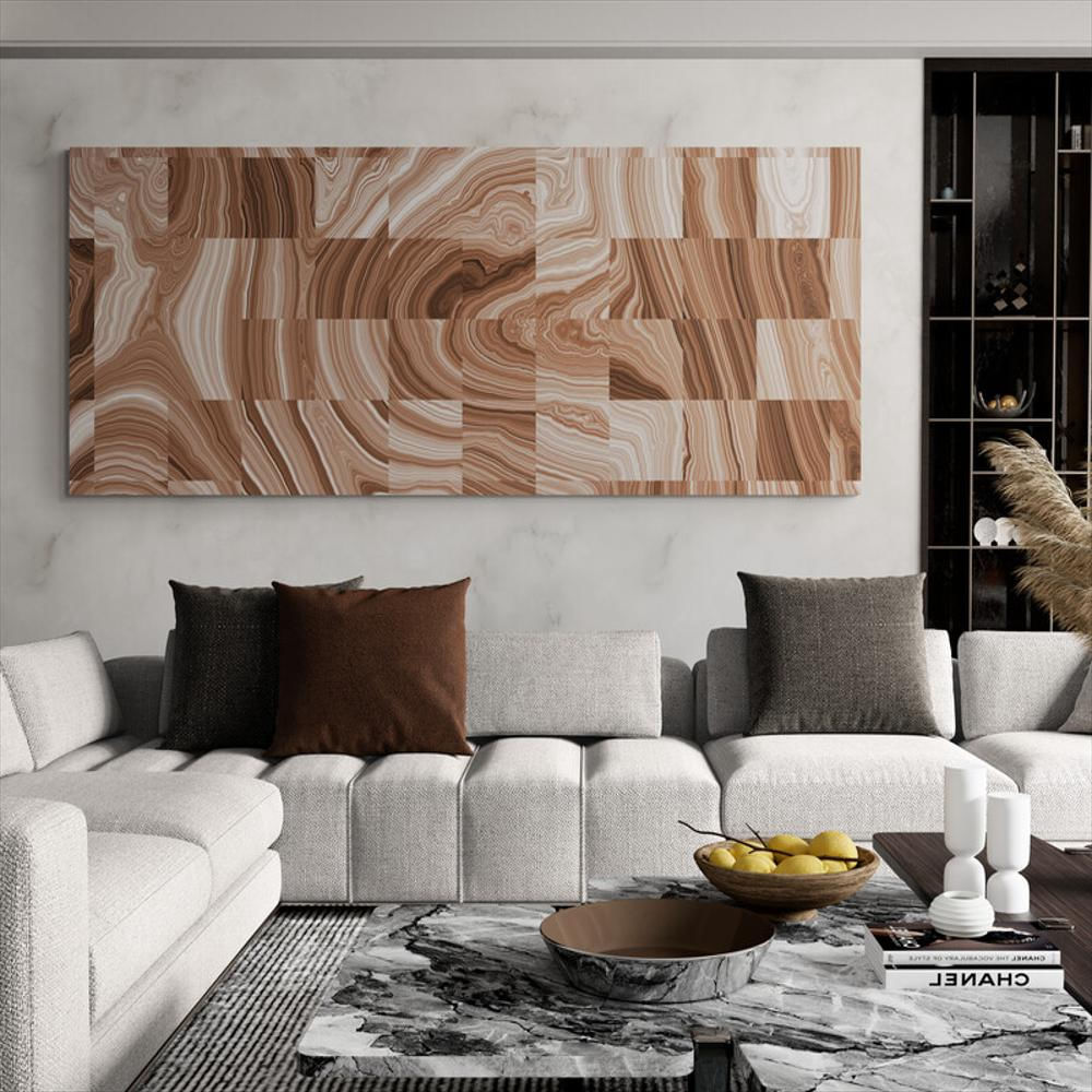 Cuadro En Lienzo Moderno Salas Abstracto 152 100X40cm img #1