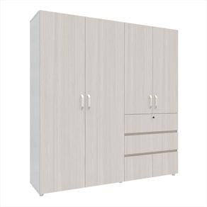 Armario Riga 190Cm Niebla Blanco
