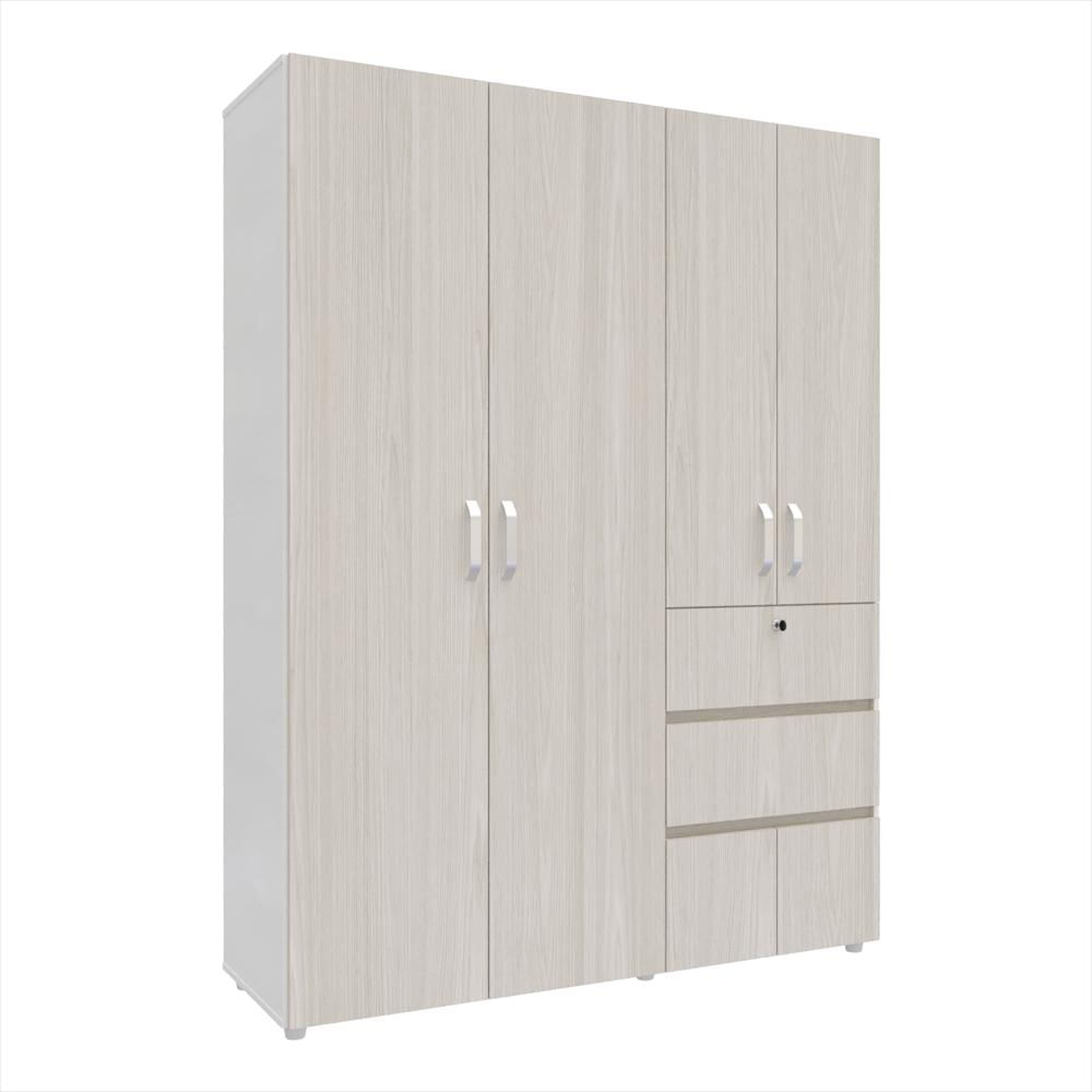 Armario Riga 150Cm Niebla Blanco