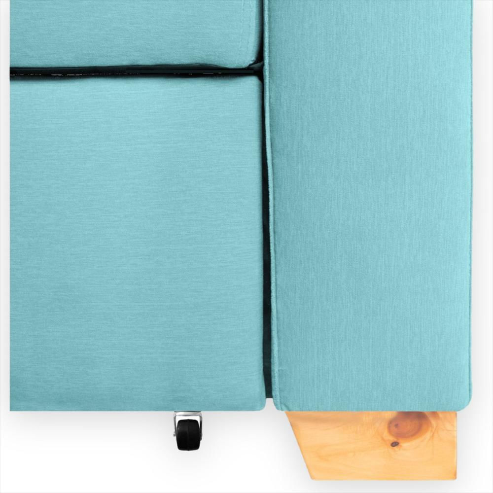 Sofa Cama Orquidea Herraje Aleman Turquesa img #5