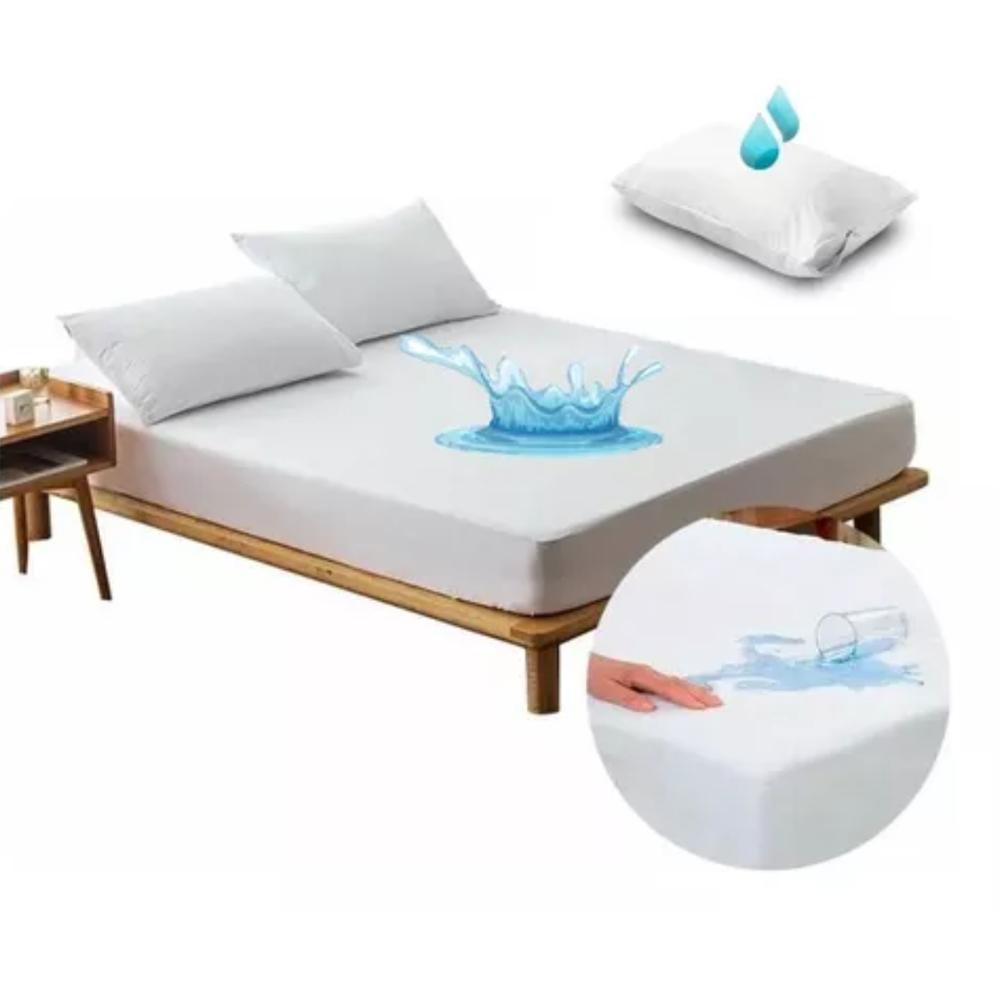 Forro Protector Plástico Antifluidos Colchón Cama Sencilla Con Funda Hogar Muebles Textiles Ropa Cama