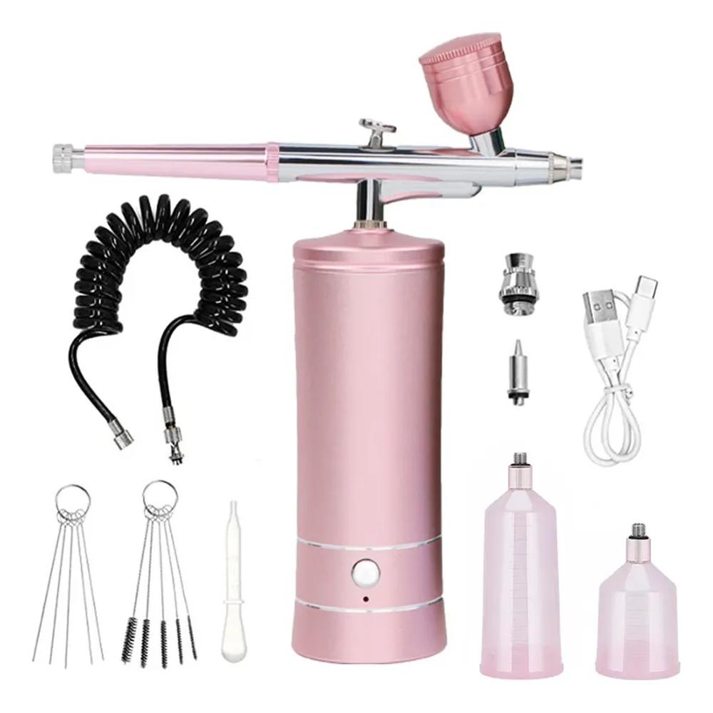 Kit Aerógrafo Mini Compresor Belleza Portátil Eléctrico img #1