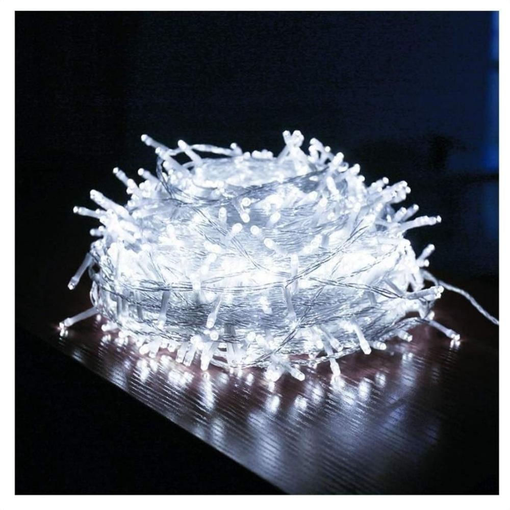 Extensión Luz Led Lineal Blanca 400 Luces 24 Metros Cable Transparente Ref 1491 img #4