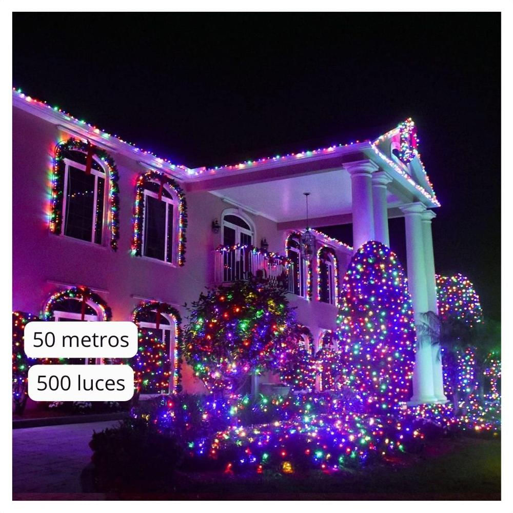 Extensión Luz Led Lineal Color 500 Luces 50 Metros Cable Transparente Ref 1513 img #3