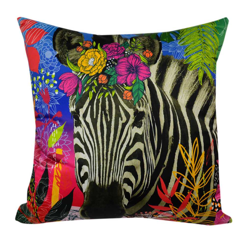 Cojin Decorativo Cebra Multicolor